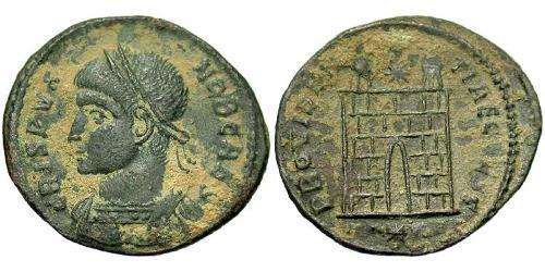 1 Follis /  AE3 Impero romano (27BC-395) Bronzo Crispo (305 - 326)
