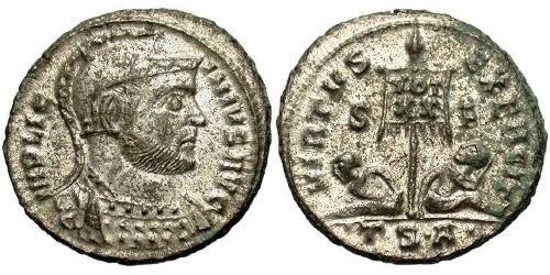 1 Follis /  AE3 Impero romano (27BC-395) Bronzo Licinio I (265-324)