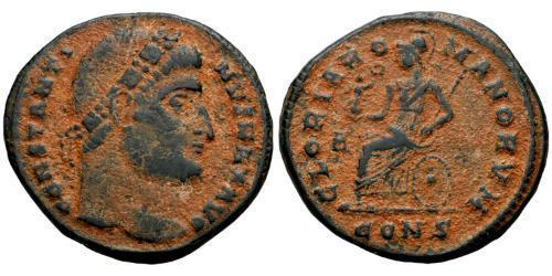 1 Follis /  AE3 Impero romano (27BC-395) Bronzo Costantino I (272 - 337)