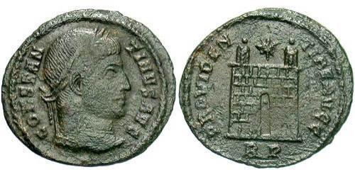 1 Follis /  AE3 Impero romano (27BC-395) Bronzo Costantino I (272 - 337)