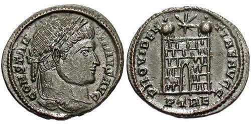 1 Follis /  AE3 Impero romano (27BC-395) Bronzo Costantino I (272 - 337)