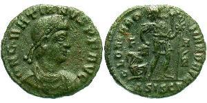 1 Follis /  AE3 Western Roman Empire (285-476) 青铜 格拉提安