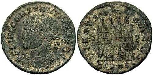1 Follis /  AE3 Western Roman Empire (285-476) 青铜 君士坦提烏斯二世