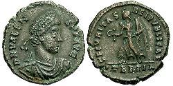 1 Follis /  AE3 拜占庭帝国 青铜 瓦伦斯