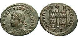 1 Follis /  AE3 羅馬帝國 青铜 君士坦提烏斯二世