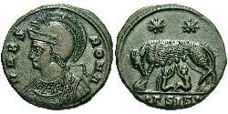 1 Follis /  AE3 羅馬帝國 青铜 君士坦丁大帝