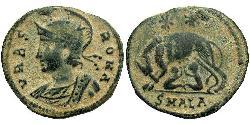 1 Follis /  AE3 羅馬帝國 青铜 君士坦丁大帝