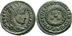 1 Follis /  AE3 羅馬帝國 青铜 君士坦丁大帝