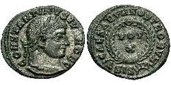 1 Follis /  AE3 羅馬帝國 青铜 君士坦提烏斯二世
