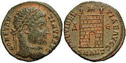 1 Follis /  AE3 羅馬帝國 青铜 君士坦丁大帝
