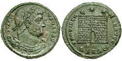 1 Follis /  AE3 羅馬帝國 青铜 君士坦丁大帝