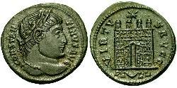 1 Follis /  AE3 羅馬帝國 青铜 君士坦丁大帝
