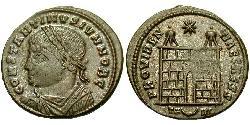 1 Follis /  AE3 羅馬帝國 青铜 君士坦提烏斯二世