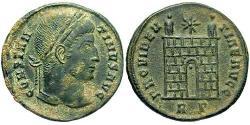 1 Follis /  AE3 羅馬帝國 青铜 君士坦丁大帝