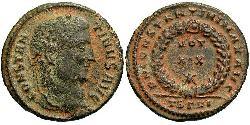 1 Follis /  AE3 羅馬帝國 青铜 君士坦丁大帝