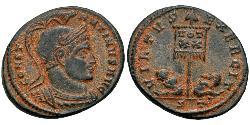 1 Follis /  AE3 羅馬帝國 青铜 君士坦丁大帝