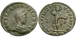 1 Follis /  AE3 羅馬帝國 青铜 君士坦提烏斯二世