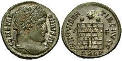 1 Follis /  AE3 羅馬帝國 青铜 君士坦丁大帝