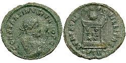 1 Follis /  AE3 羅馬帝國 青铜 君士坦提烏斯二世