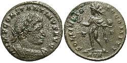 1 Follis /  AE3 羅馬帝國 青铜 君士坦丁大帝