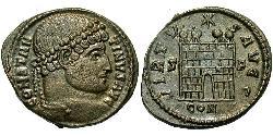 1 Follis /  AE3 羅馬帝國 青铜 君士坦丁大帝