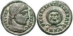 1 Follis /  AE3 羅馬帝國 青铜 君士坦丁大帝