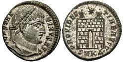 1 Follis /  AE3 羅馬帝國 青铜 君士坦丁大帝
