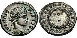 1 Follis /  AE3 羅馬帝國 青铜 Crispus (305 - 326)