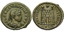1 Follis /  AE3 羅馬帝國 青铜 君士坦提烏斯二世