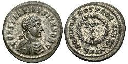 1 Follis /  AE3 羅馬帝國 青铜 君士坦丁大帝