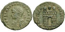 1 Follis /  AE3 羅馬帝國 青铜 君士坦提烏斯二世
