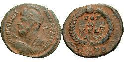 1 Follis /  AE3 羅馬帝國 青铜 尤利安