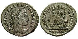 1 Follis /  AE3 羅馬帝國 青铜 Crispus (305 - 326)