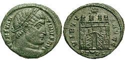 1 Follis /  AE3 羅馬帝國 青铜 君士坦丁大帝