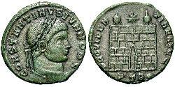 1 Follis /  AE3 羅馬帝國 青铜 君士坦提烏斯二世