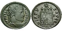 1 Follis /  AE3 羅馬帝國 青铜 君士坦丁大帝