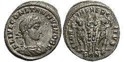 1 Follis /  AE3 羅馬帝國 青铜 君士坦提烏斯二世