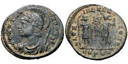 1 Follis /  AE3 羅馬帝國 青铜 君士坦丁大帝