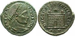 1 Follis /  AE3 羅馬帝國 青铜 君士坦丁大帝