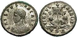 1 Follis /  AE3 羅馬帝國 青铜 Crispus (305 - 326)