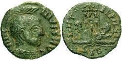 1 Follis /  AE3 羅馬帝國 青铜 Licinius I (265-324)