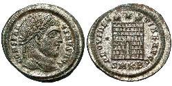 1 Follis /  AE3 羅馬帝國 青铜 君士坦丁大帝