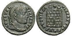 1 Follis /  AE3 羅馬帝國 青铜 君士坦丁大帝