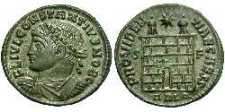 1 Follis /  AE3 羅馬帝國 青铜 君士坦提烏斯二世