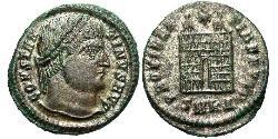 1 Follis /  AE3 羅馬帝國 青铜 君士坦丁大帝