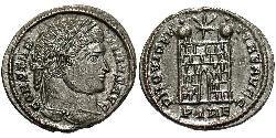 1 Follis /  AE3 羅馬帝國 青铜 君士坦丁大帝