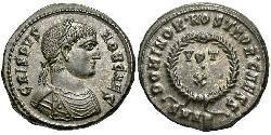 1 Follis /  AE3 羅馬帝國 青铜 Crispus (305 - 326)