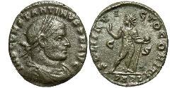 1 Follis /  AE3 羅馬帝國 青铜 君士坦丁大帝