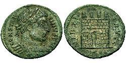 1 Follis /  AE3 羅馬帝國 青铜 君士坦丁大帝