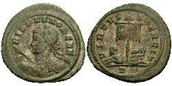 1 Follis /  AE3 羅馬帝國 青铜 Crispus (305 - 326)